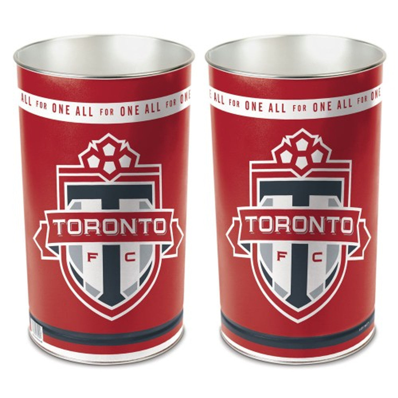 Toronto FC Wastebasket 15 Inch - Special Order - Sports Collectibles, Sports Memorabilia, Sports Fan Shop, Sports Gifts