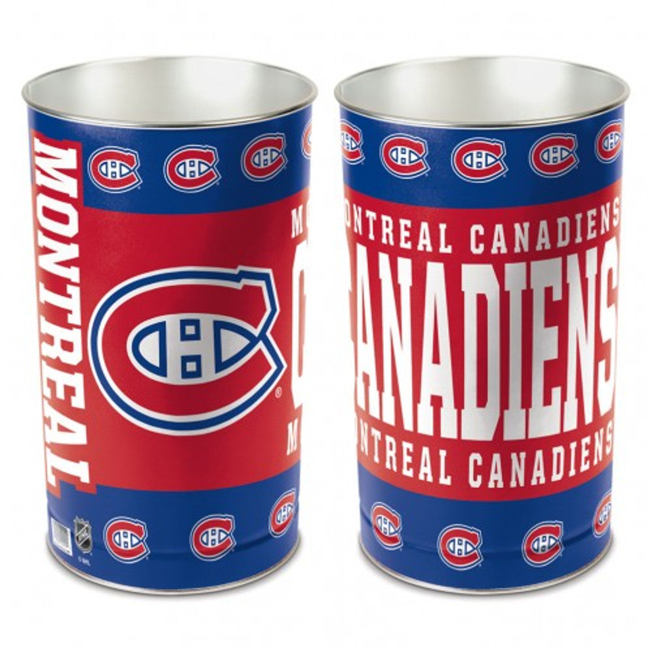 Montreal Canadiens Wastebasket 15 Inch - Sports Collectibles, Sports Memorabilia, Sports Fan Shop, Sports Gifts