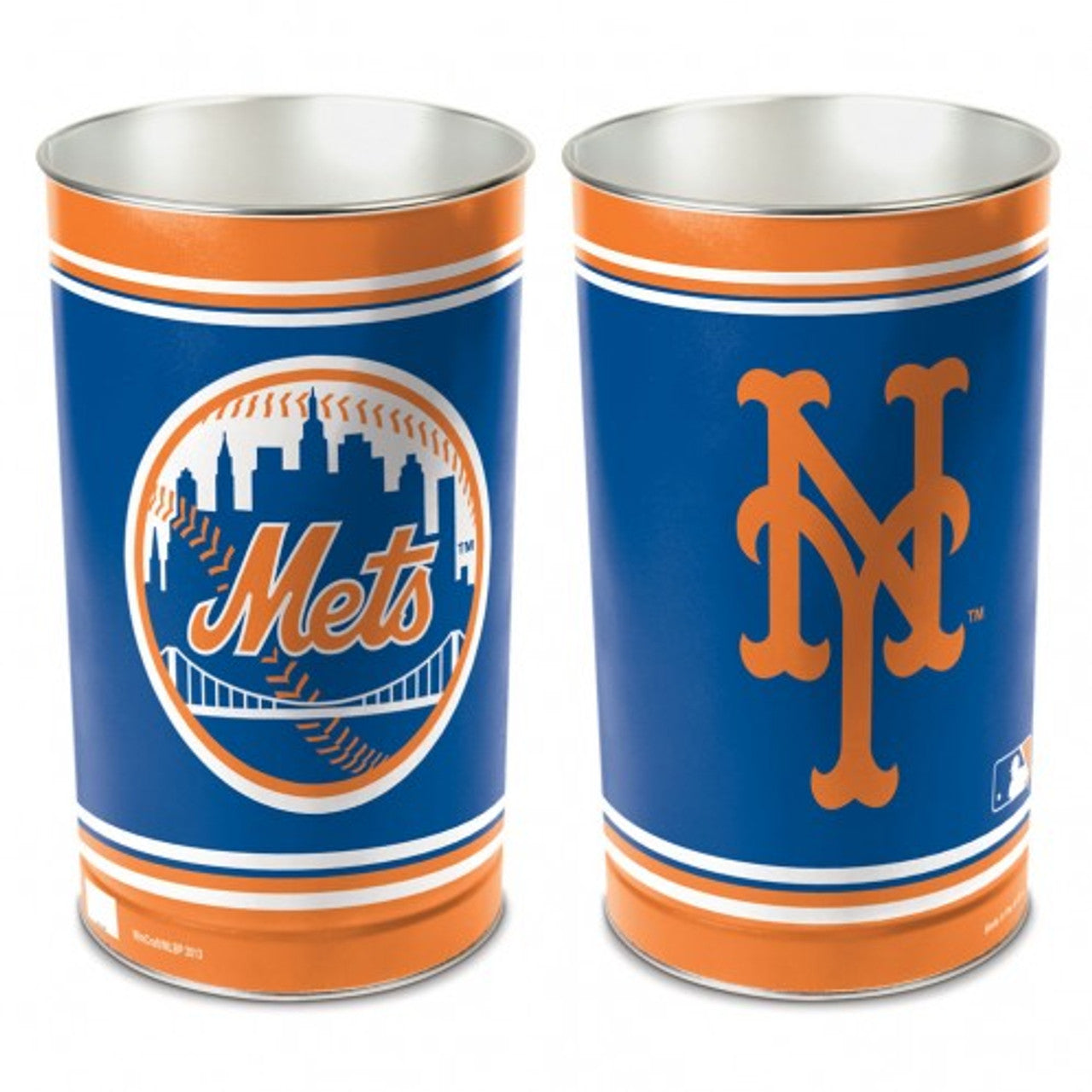 New York Mets Wastebasket 15 Inch - Sports Collectibles, Sports Memorabilia, Sports Fan Shop, Sports Gifts