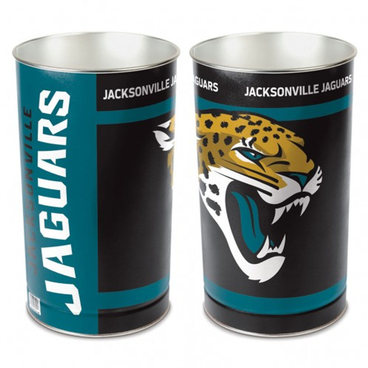 Jacksonville Jaguars Wastebasket 15 Inch - Sports Collectibles, Sports Memorabilia, Sports Fan Shop, Sports Gifts