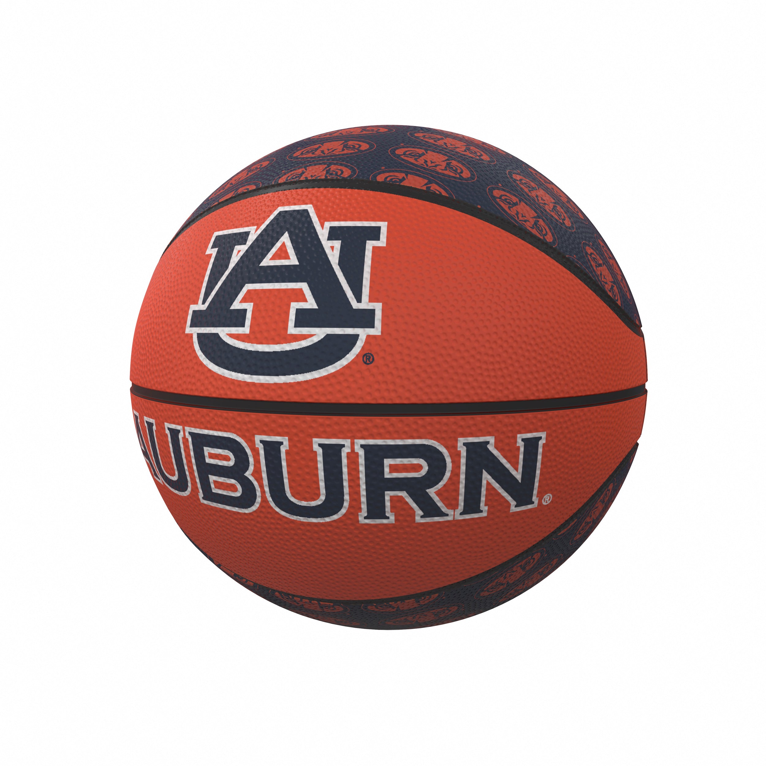 Auburn Repeating Logo Mini-Size Rubber Basketball