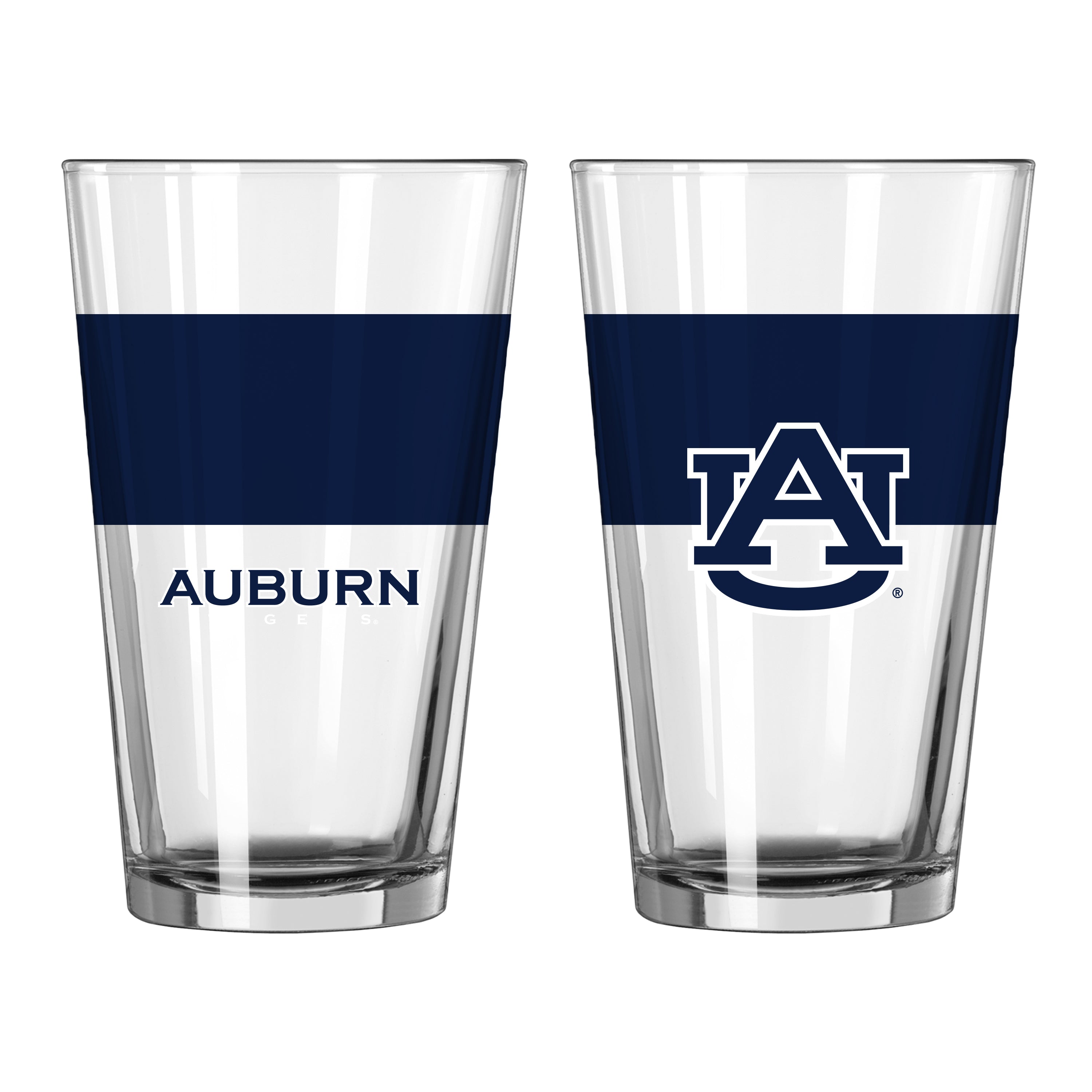 Auburn 16oz Colorblock Pint Glass