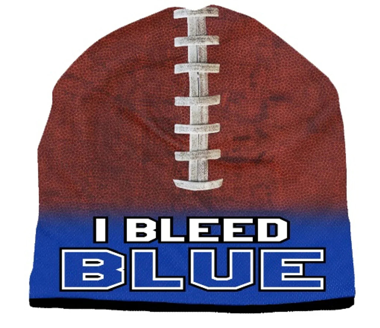 I Bleed Beanie - Sublimated Football - Royal Blue (CDG) - 757 Sports Collectibles