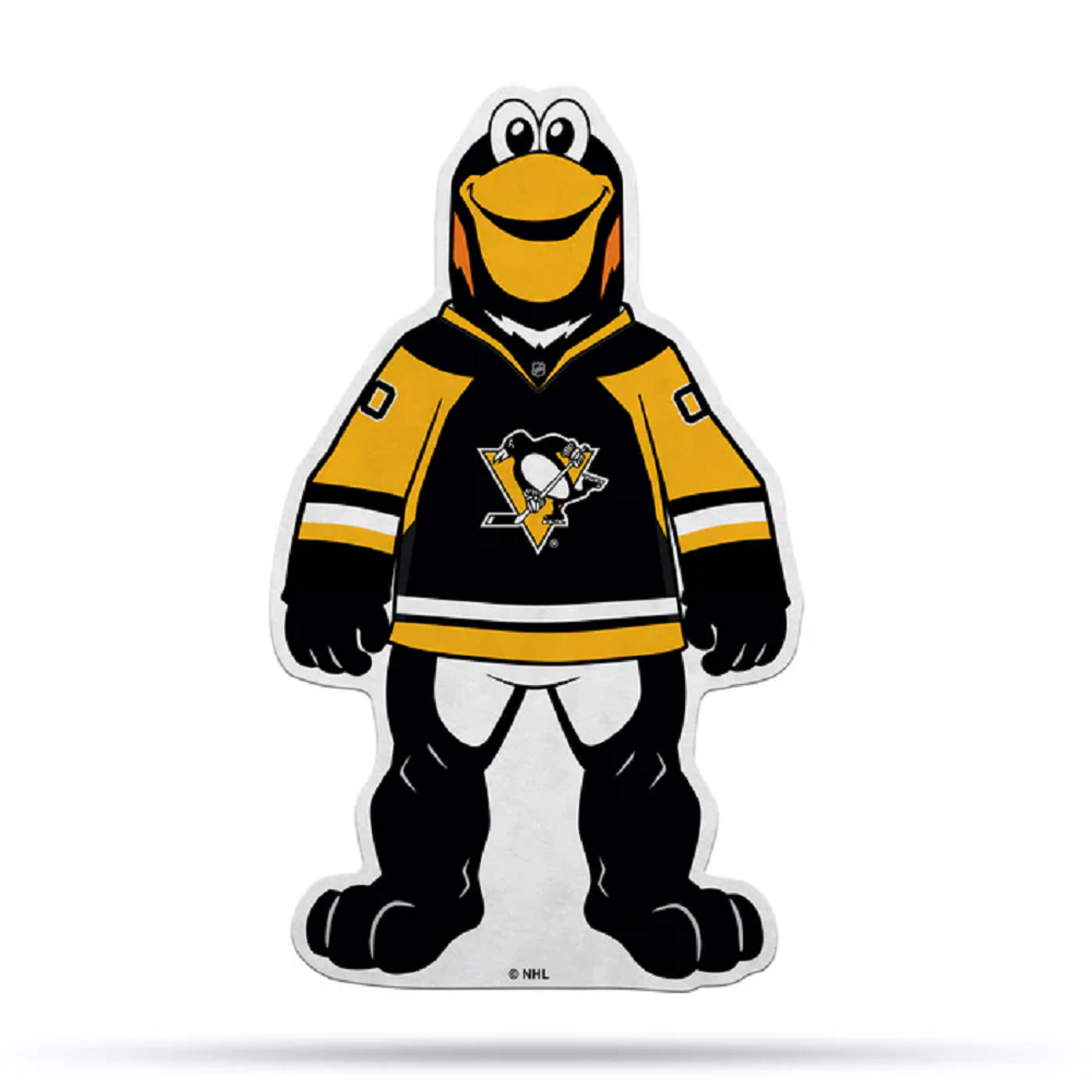 Pittsburgh Penguins Pennant Shape Cut Mascot Design - Sports Collectibles, Sports Memorabilia, Sports Fan Shop, Sports Gifts