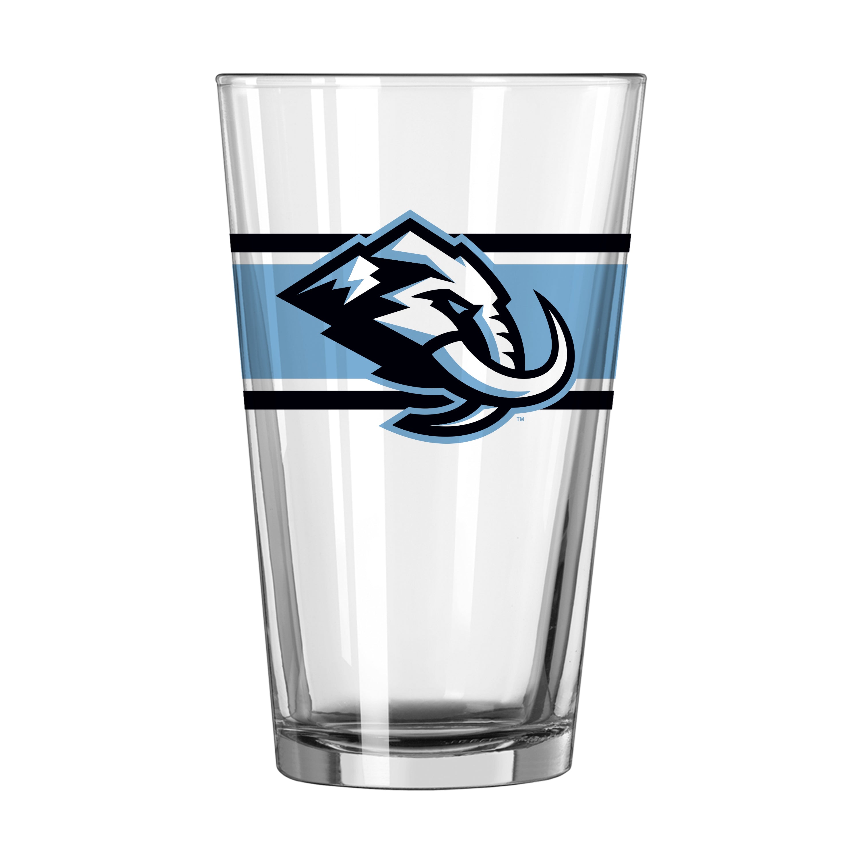 Utah Mammoth 16oz Stripe Pint Glass
