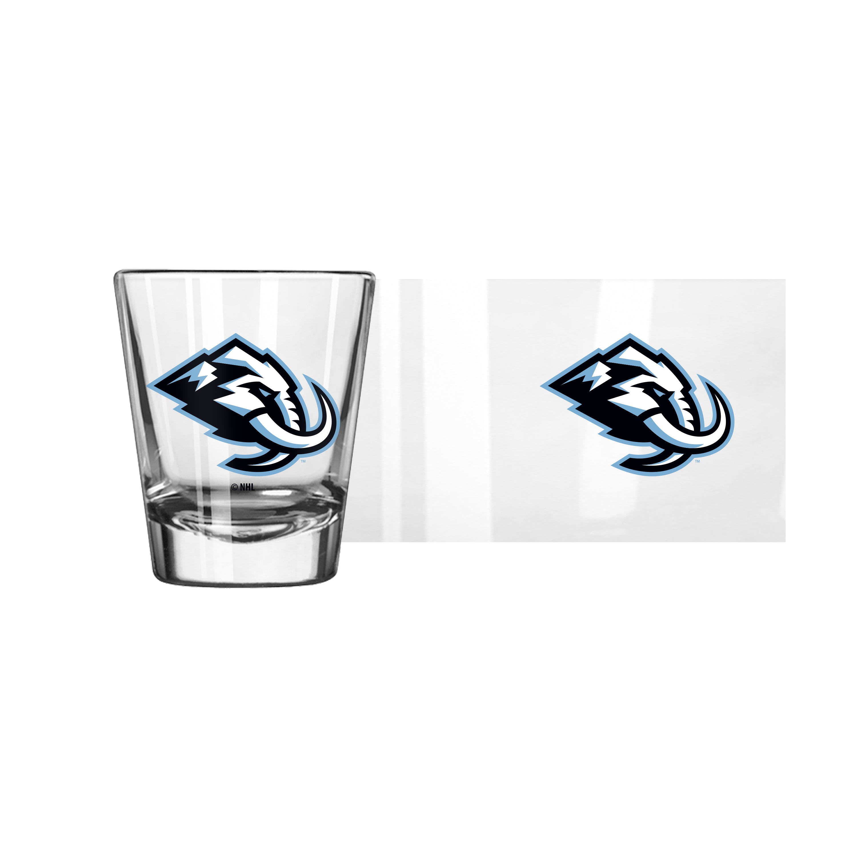 Utah Mammoth 2oz Secondary Logo Shot Glass - Sports Gifts, Sports Memorabilia, Sports Collectibles, Fan Shop
