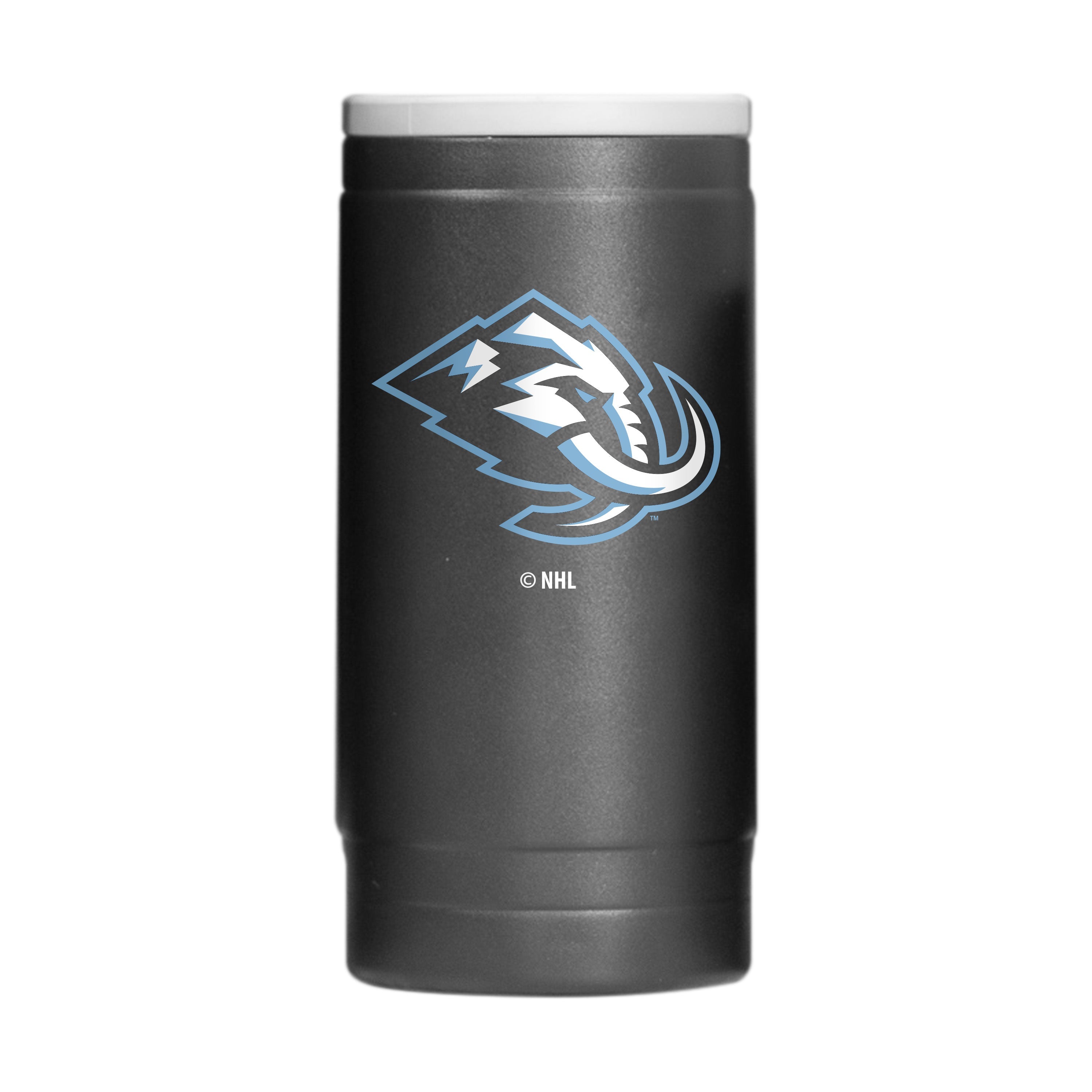 Utah Mammoth 12oz Flipside Powdercoat SlimCan Coolie
