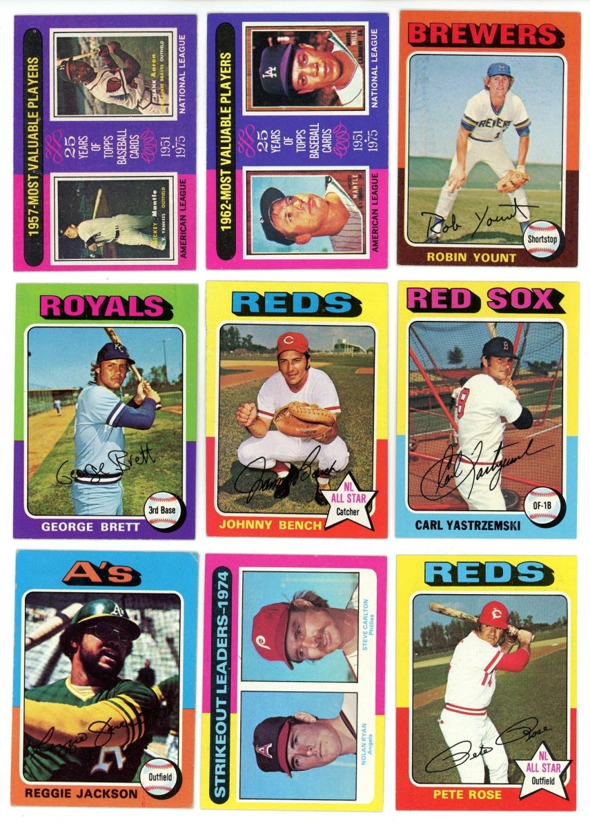 1975 TOPPS BASEBALL COMPLETE SET BREAK - 15 CARDS PER BOX! INCLUDES 1 OR MORE HOFER! - Sports Gifts, Sports Memorabilia, Sports Collectibles, Fan Shop