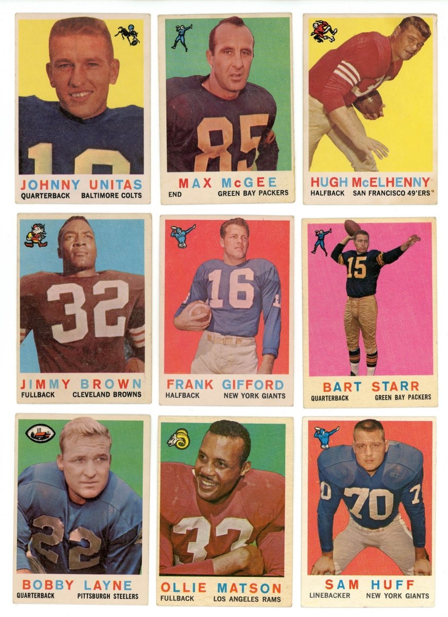 1959 TOPPS FOOTBALL COMPLETE SET BREAK - 6 CARDS PER BOX! A HOFER IN EVERY BOX! - Sports Gifts, Sports Memorabilia, Sports Collectibles, Fan Shop