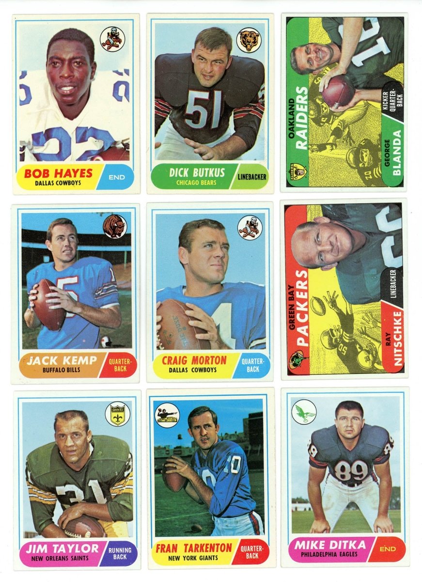 1968 TOPPS FOOTBALL COMPLETE SET BREAK - 6 CARDS PER BOX! 1 HOFER IN EVERY BOX! - Sports Gifts, Sports Memorabilia, Sports Collectibles, Fan Shop