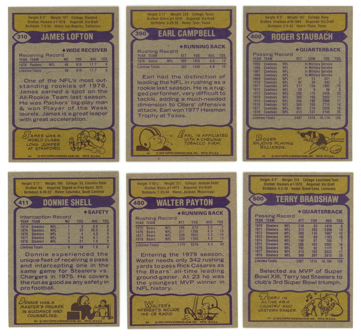 1979 TOPPS FOOTBALL COMPLETE SET BREAK - 16 CARDS PER BOX! 2 HOFERS PER BOX! - Sports Gifts, Sports Memorabilia, Sports Collectibles, Fan Shop