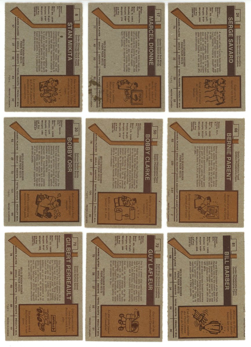 1973-74 O-PEE-CHEE HOCKEY COMPLETE SET BREAK - 14 CARDS PER BOX! 2 HOFERS PER BOX! - Sports Gifts, Sports Memorabilia, Sports Collectibles, Fan Shop