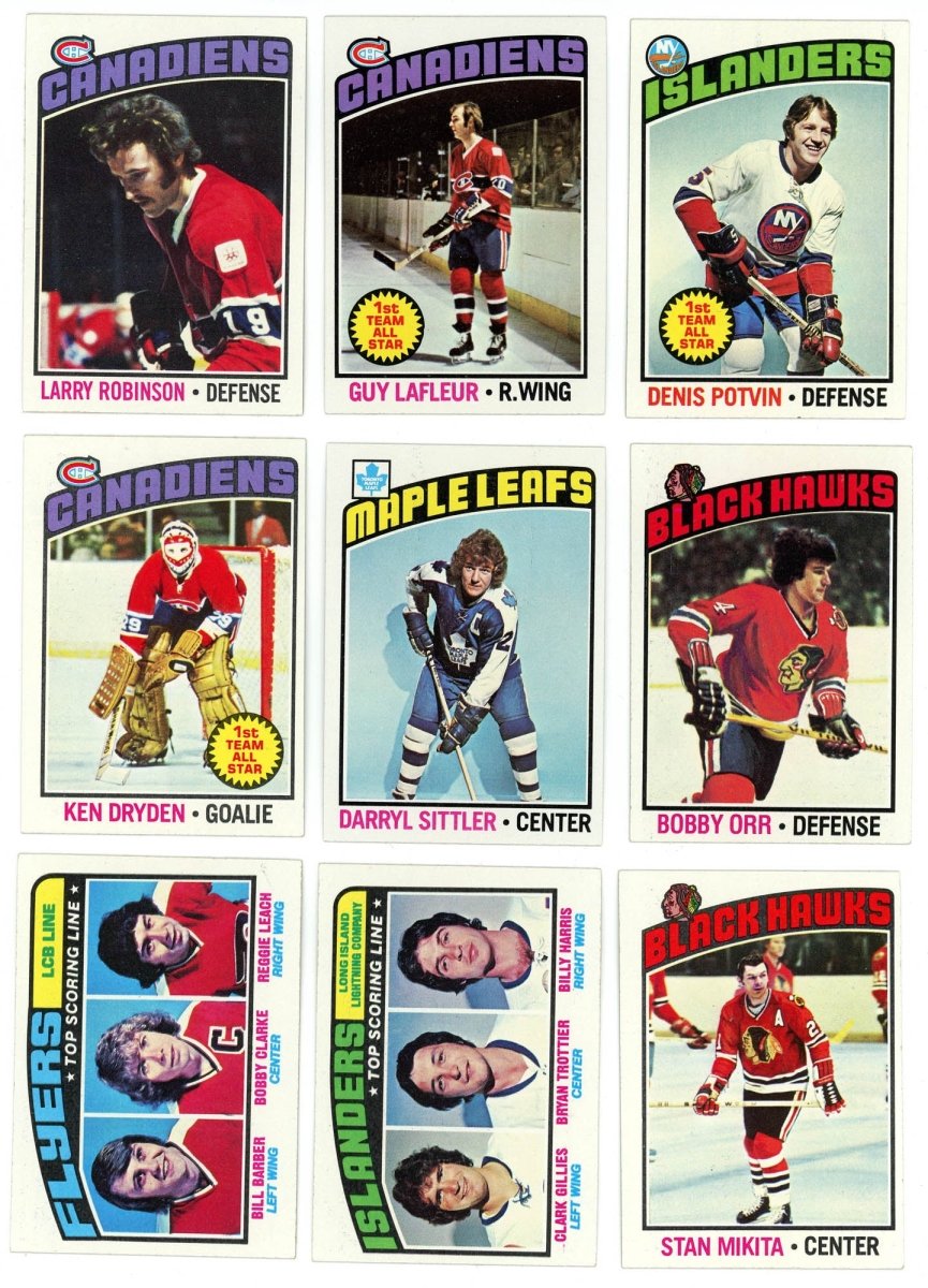 1976-77 TOPPS HOCKEY COMPLETE SET BREAK - 12 CARDS PER BOX! 2 HOFERS IN EVERY BOX! - Sports Gifts, Sports Memorabilia, Sports Collectibles, Fan Shop