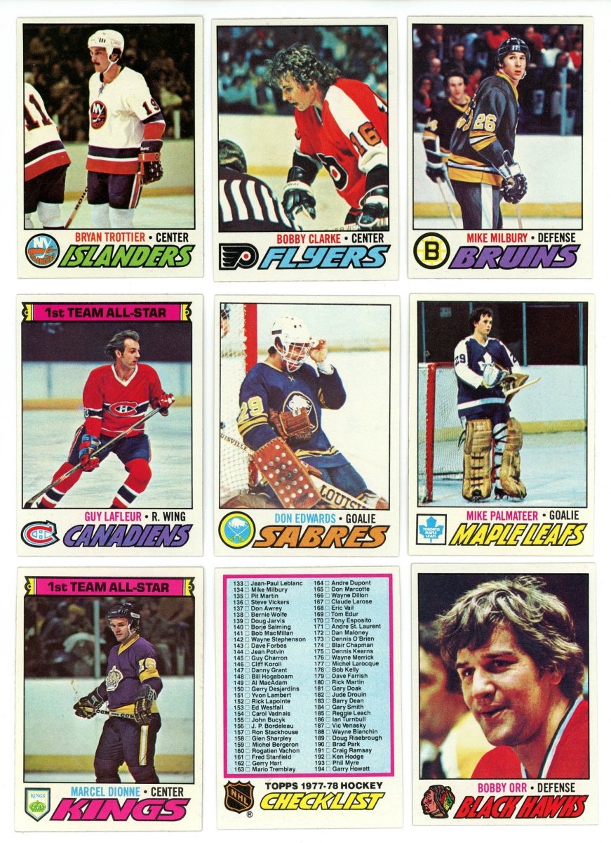 1977-78 TOPPS HOCKEY COMPLETE SET BREAK - 12 CARDS PER BOX! 2 HOFERS PER BOX! - Sports Gifts, Sports Memorabilia, Sports Collectibles, Fan Shop