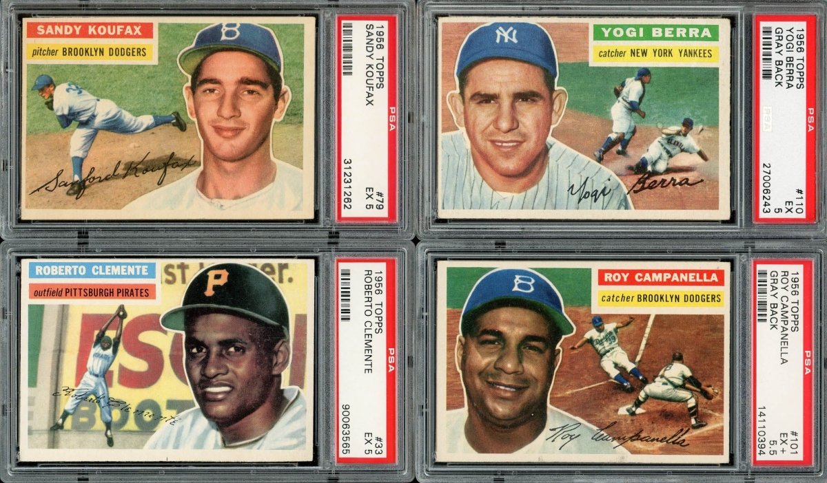 1956 TOPPS BASEBALL PSA GRADED COMPLETE SET BREAK – 2 CARDS PER BOX! - Sports Gifts, Sports Memorabilia, Sports Collectibles, Fan Shop