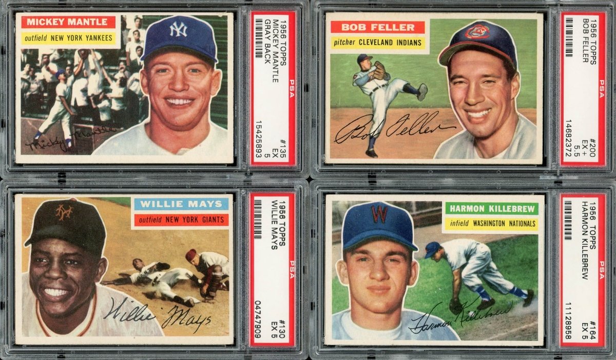 1956 TOPPS BASEBALL PSA GRADED COMPLETE SET BREAK – 2 CARDS PER BOX! - Sports Gifts, Sports Memorabilia, Sports Collectibles, Fan Shop