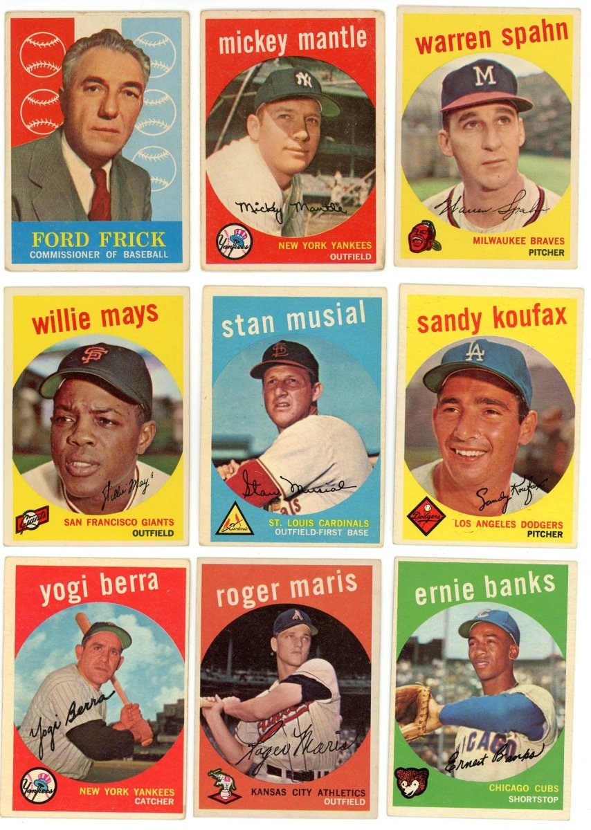 1959 TOPPS BASEBALL COMPLETE SET BREAK - 7 CARDS PER BOX! INCLUDES A HOFer AND/OR HIGH #! - Sports Gifts, Sports Memorabilia, Sports Collectibles, Fan Shop