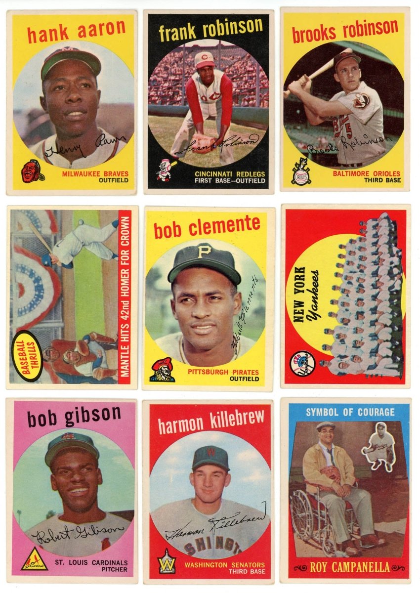 1959 TOPPS BASEBALL COMPLETE SET BREAK - 7 CARDS PER BOX! INCLUDES A HOFer AND/OR HIGH #! - Sports Gifts, Sports Memorabilia, Sports Collectibles, Fan Shop