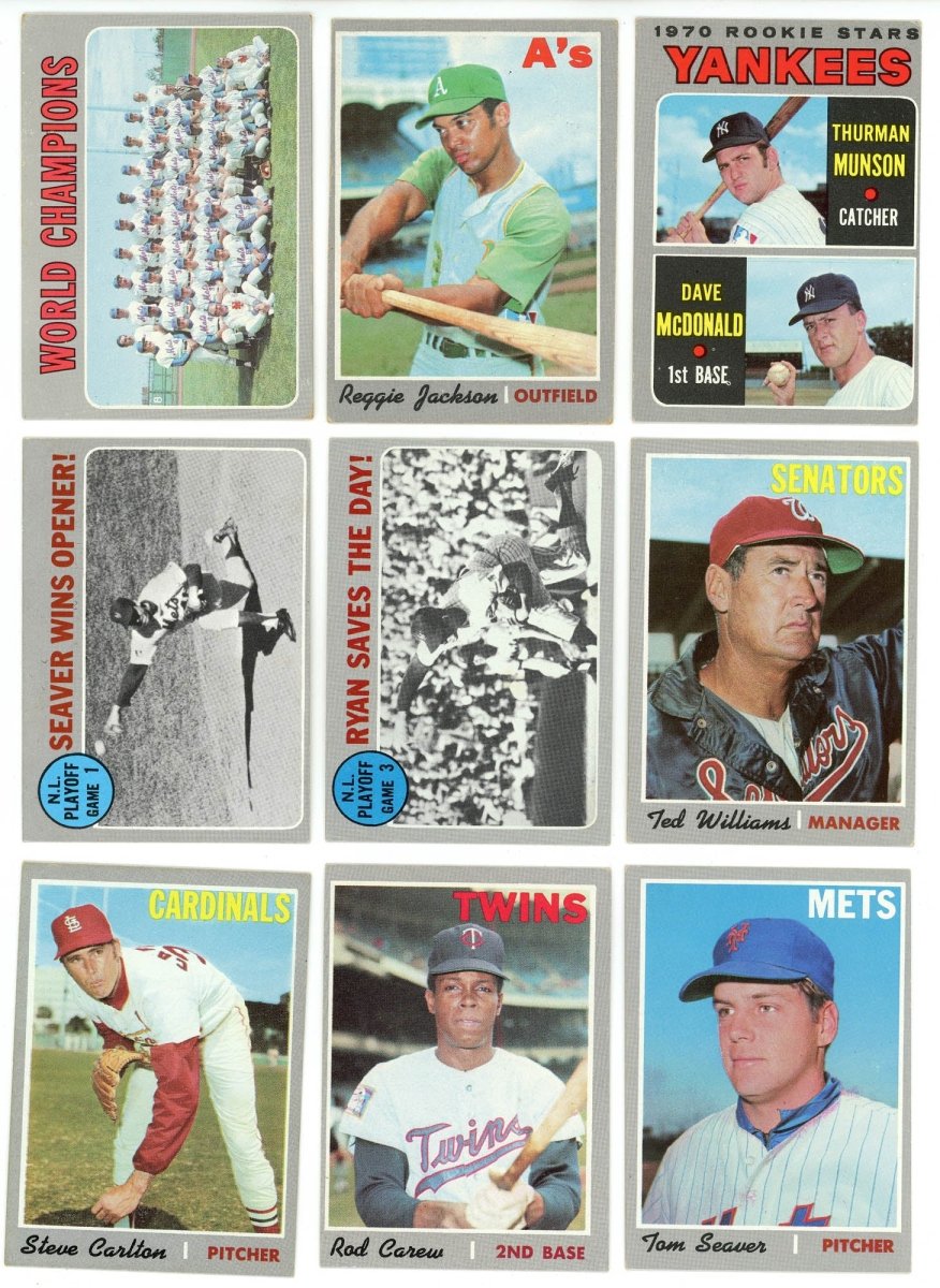 1970 TOPPS BASEBALL COMPLETE SET BREAK – 10 CARDS PER BOX! INCLUDES A HOFER AND HIGH NUMBER! - Sports Gifts, Sports Memorabilia, Sports Collectibles, Fan Shop