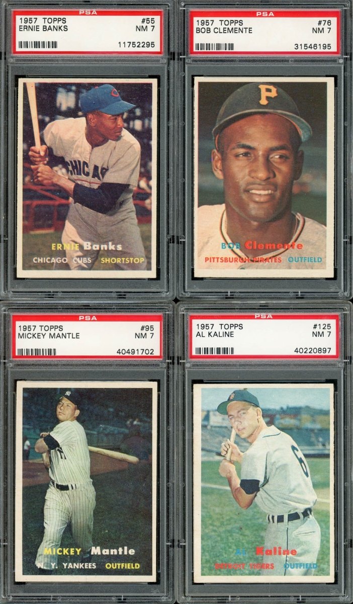1957 TOPPS BASEBALL COMPLETE PSA GRADED SET BREAK – 1 CARD PER BOX! ALL PSA 7 OR HIGHER! - Sports Gifts, Sports Memorabilia, Sports Collectibles, Fan Shop