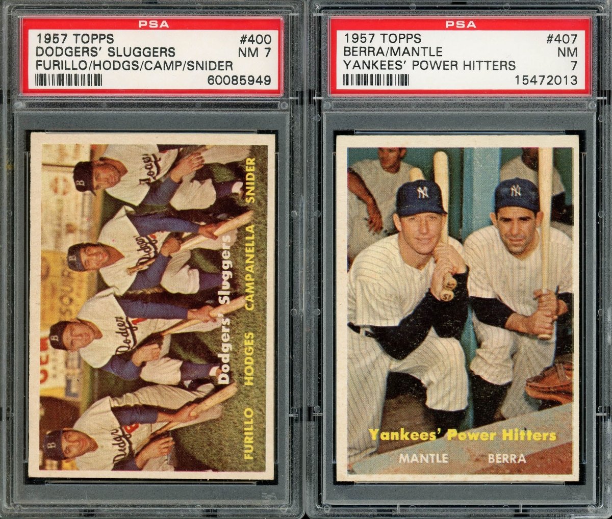 1957 TOPPS BASEBALL COMPLETE PSA GRADED SET BREAK – 1 CARD PER BOX! ALL PSA 7 OR HIGHER! - Sports Gifts, Sports Memorabilia, Sports Collectibles, Fan Shop