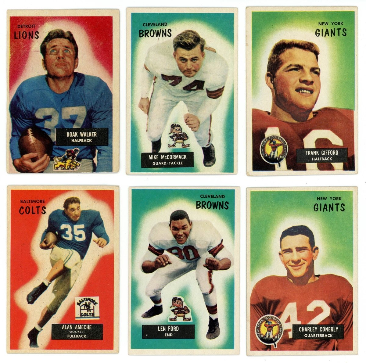 1955 BOWMAN FOOTBALL COMPLETE SET BREAK – 5 CARDS PER BOX! (1) HOFER OR STAR PER BOX! - Sports Gifts, Sports Memorabilia, Sports Collectibles, Fan Shop