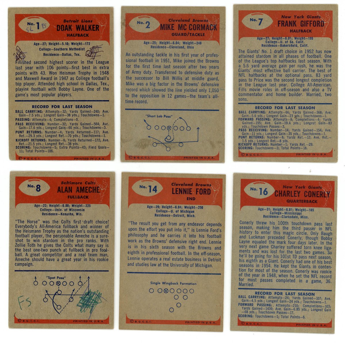 1955 BOWMAN FOOTBALL COMPLETE SET BREAK – 5 CARDS PER BOX! (1) HOFER OR STAR PER BOX! - Sports Gifts, Sports Memorabilia, Sports Collectibles, Fan Shop