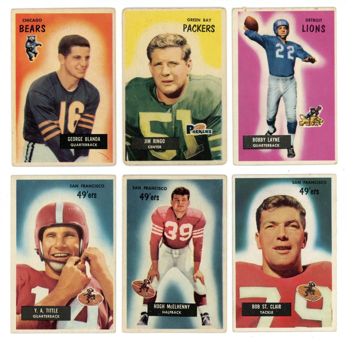 1955 BOWMAN FOOTBALL COMPLETE SET BREAK – 5 CARDS PER BOX! (1) HOFER OR STAR PER BOX! - Sports Gifts, Sports Memorabilia, Sports Collectibles, Fan Shop