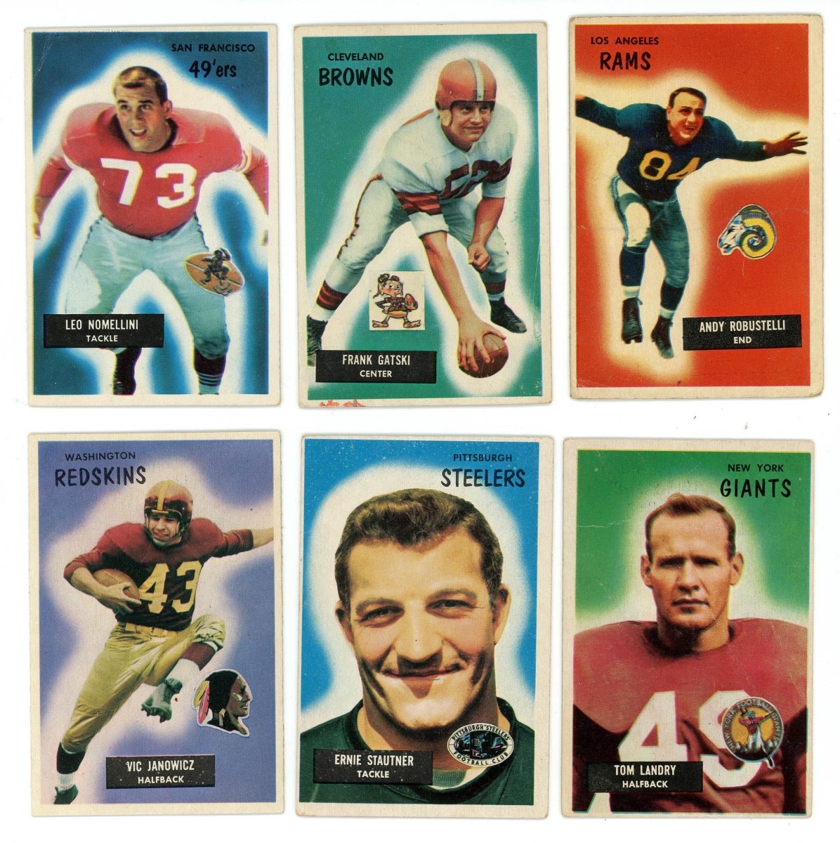 1955 BOWMAN FOOTBALL COMPLETE SET BREAK – 5 CARDS PER BOX! (1) HOFER OR STAR PER BOX! - Sports Gifts, Sports Memorabilia, Sports Collectibles, Fan Shop