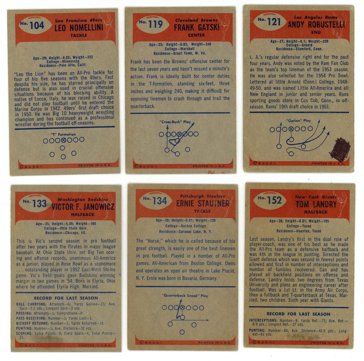 1955 BOWMAN FOOTBALL COMPLETE SET BREAK – 5 CARDS PER BOX! (1) HOFER OR STAR PER BOX! - Sports Gifts, Sports Memorabilia, Sports Collectibles, Fan Shop