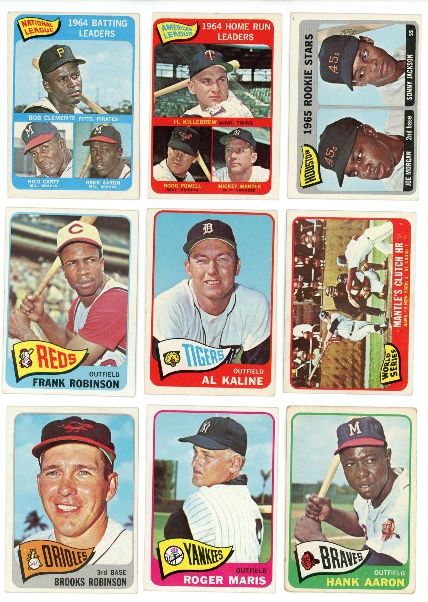 1965 TOPPS BASEBALL COMPLETE SET BREAK - 10 CARDS PER BOX! (1) HOFer & (1-2) High # Cards per box! - Sports Gifts, Sports Memorabilia, Sports Collectibles, Fan Shop