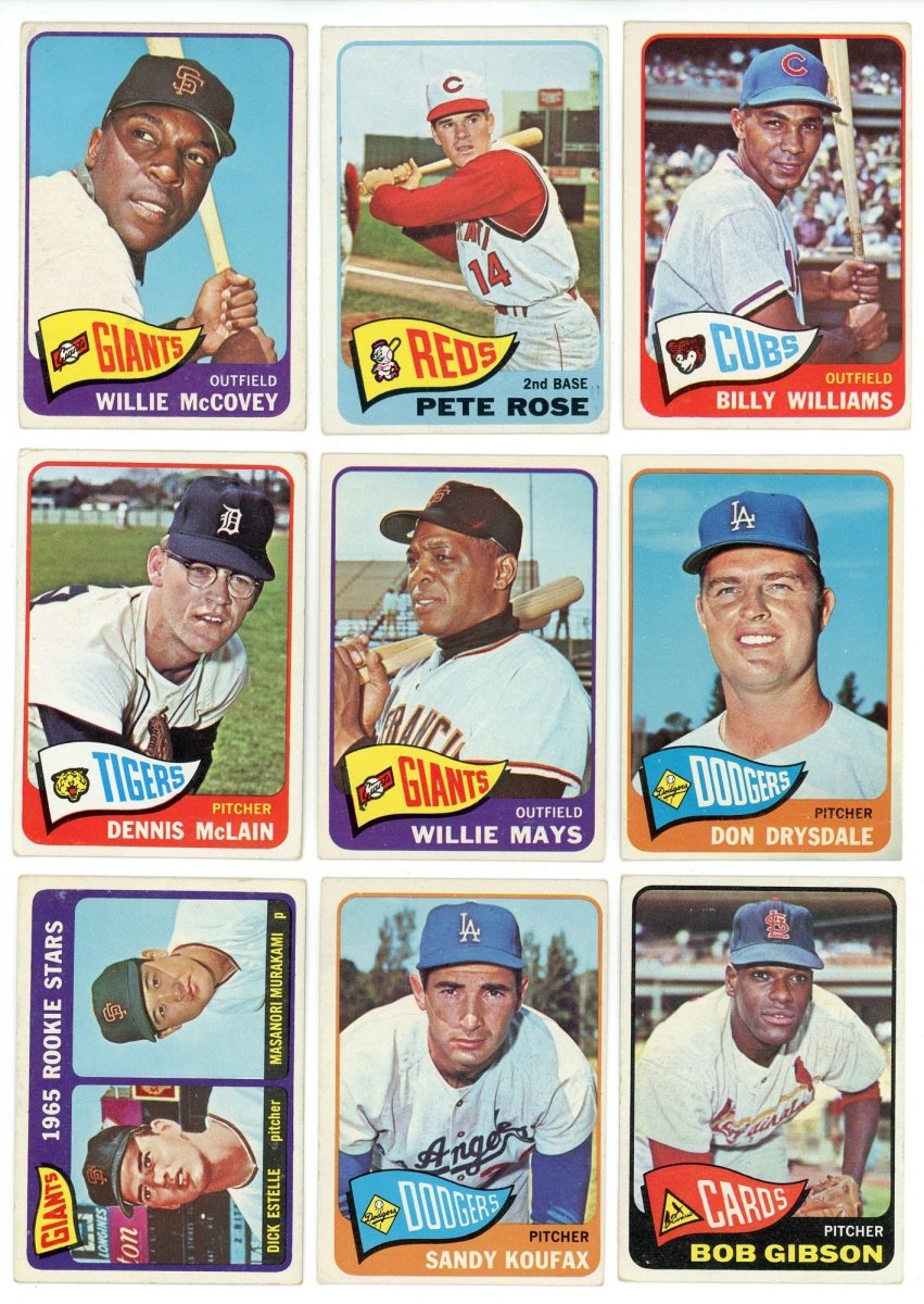 1965 TOPPS BASEBALL COMPLETE SET BREAK - 10 CARDS PER BOX! (1) HOFer & (1-2) High # Cards per box! - Sports Gifts, Sports Memorabilia, Sports Collectibles, Fan Shop