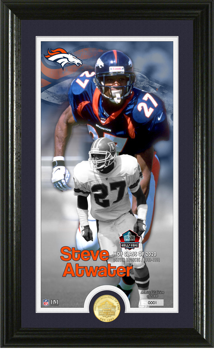 Steve Atwater 2020 HOF Supreme Bronze Coin Photo Mint - Sports Collectibles, Sports Memorabilia, Sports Fan Shop, Sports Gifts