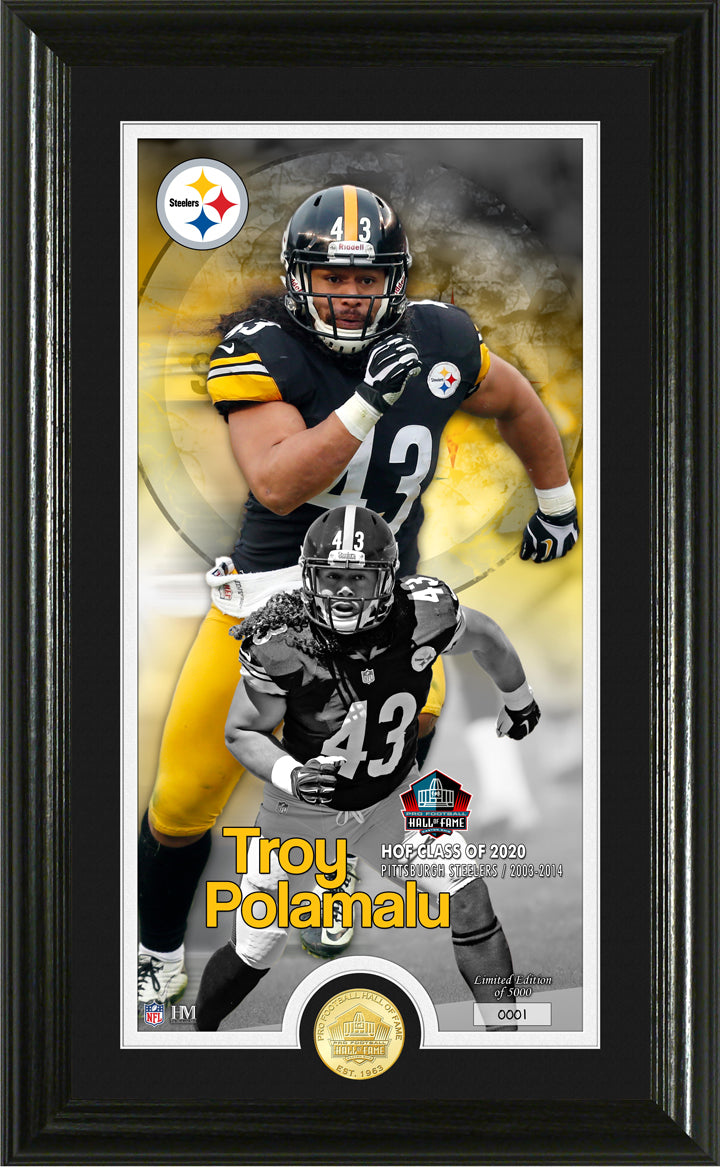 Troy Polamalu 2020 HOF Supreme Bronze Coin Photo Mint - Sports Collectibles, Sports Memorabilia, Sports Fan Shop, Sports Gifts