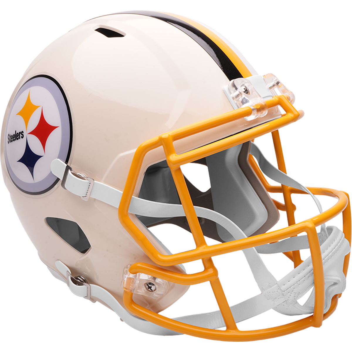 Pittsburgh Steelers Speed Replica Football Helmet <B>RETRO </B> - Sports Gifts, Sports Memorabilia, Sports Collectibles, Fan Shop