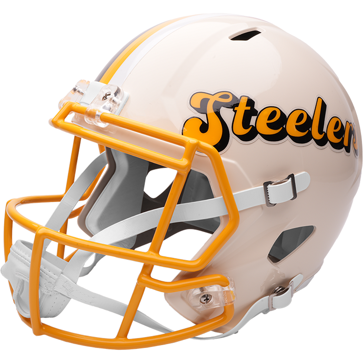 Pittsburgh Steelers Speed Replica Football Helmet <B>RETRO </B> - Sports Gifts, Sports Memorabilia, Sports Collectibles, Fan Shop
