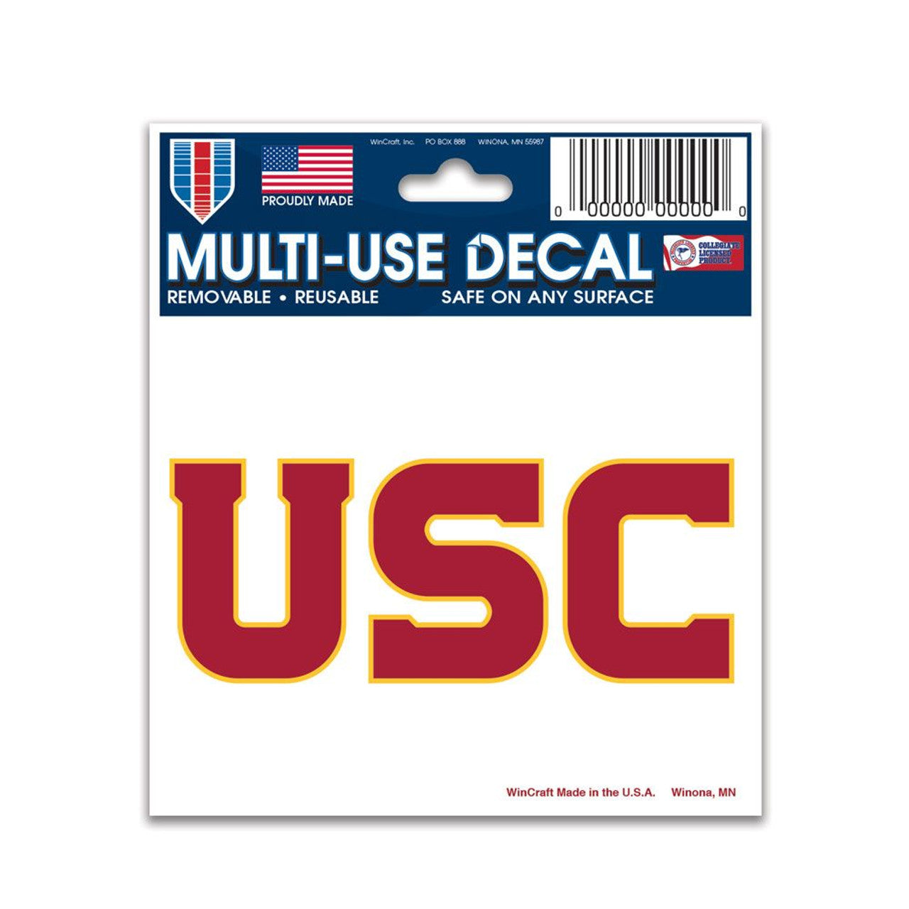 USC Trojans Decal 3x4 Multi Use Color - Sports Collectibles, Sports Memorabilia, Sports Fan Shop, Sports Gifts