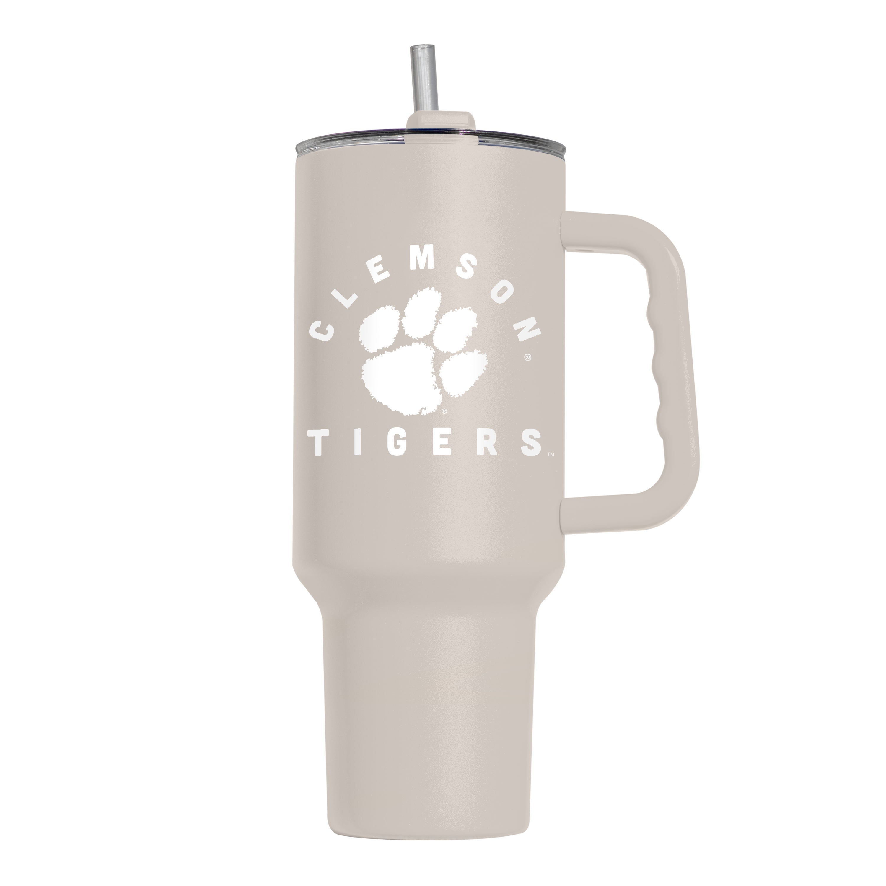 Clemson 40oz Archway Sand Powder Coat Tumbler