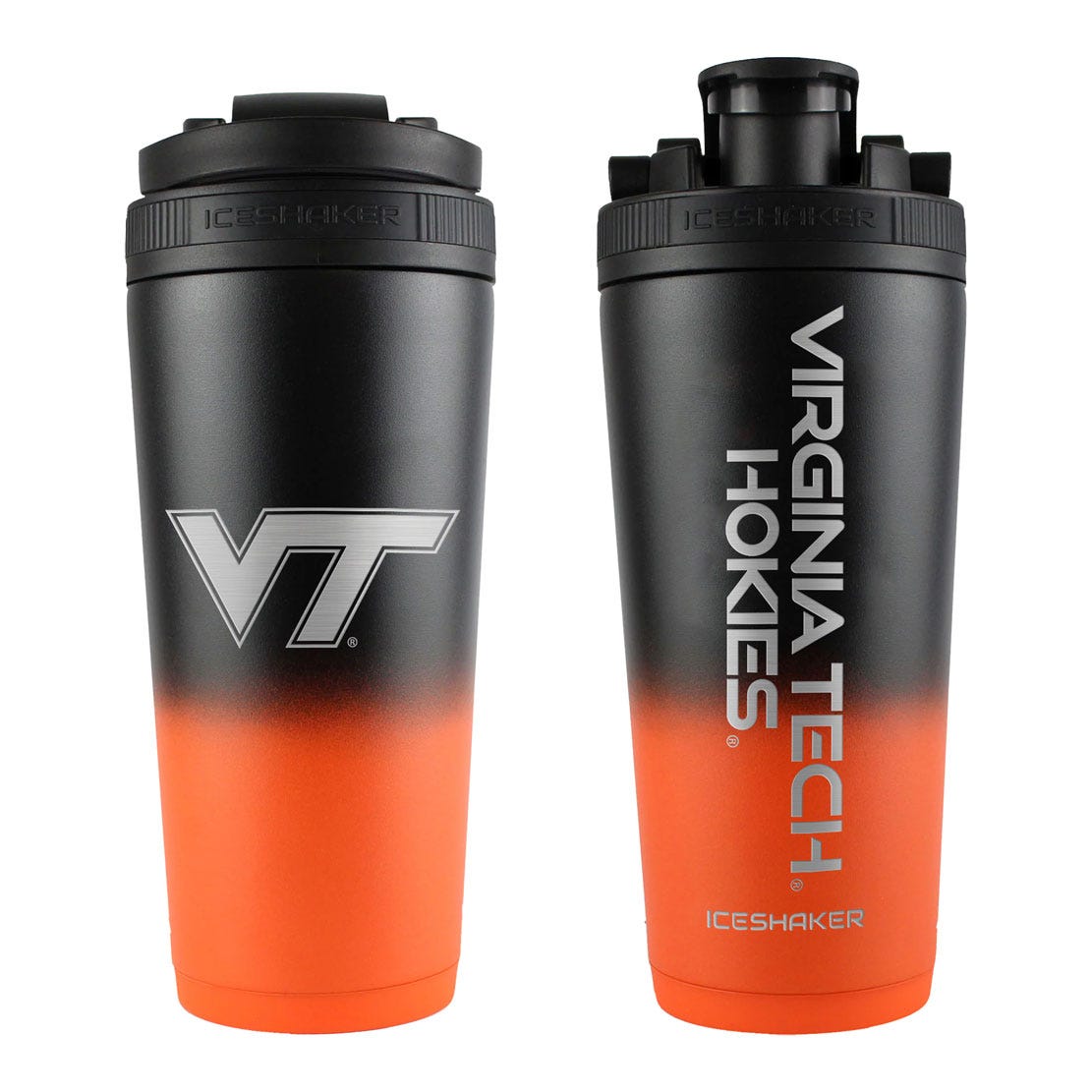 Virginia Tech Hokies OMBRE 26oz Stainless Steel Ice Shaker - Sports Gifts, Sports Memorabilia, Sports Collectibles, Fan Shop