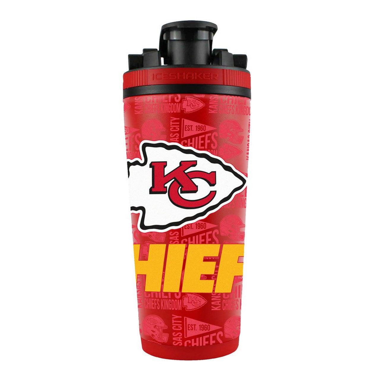 Kansas City Chiefs Ice Shaker 26oz Stainless Steel - Sports Collectibles, Sports Memorabilia, Sports Fan Shop, Sports Gifts