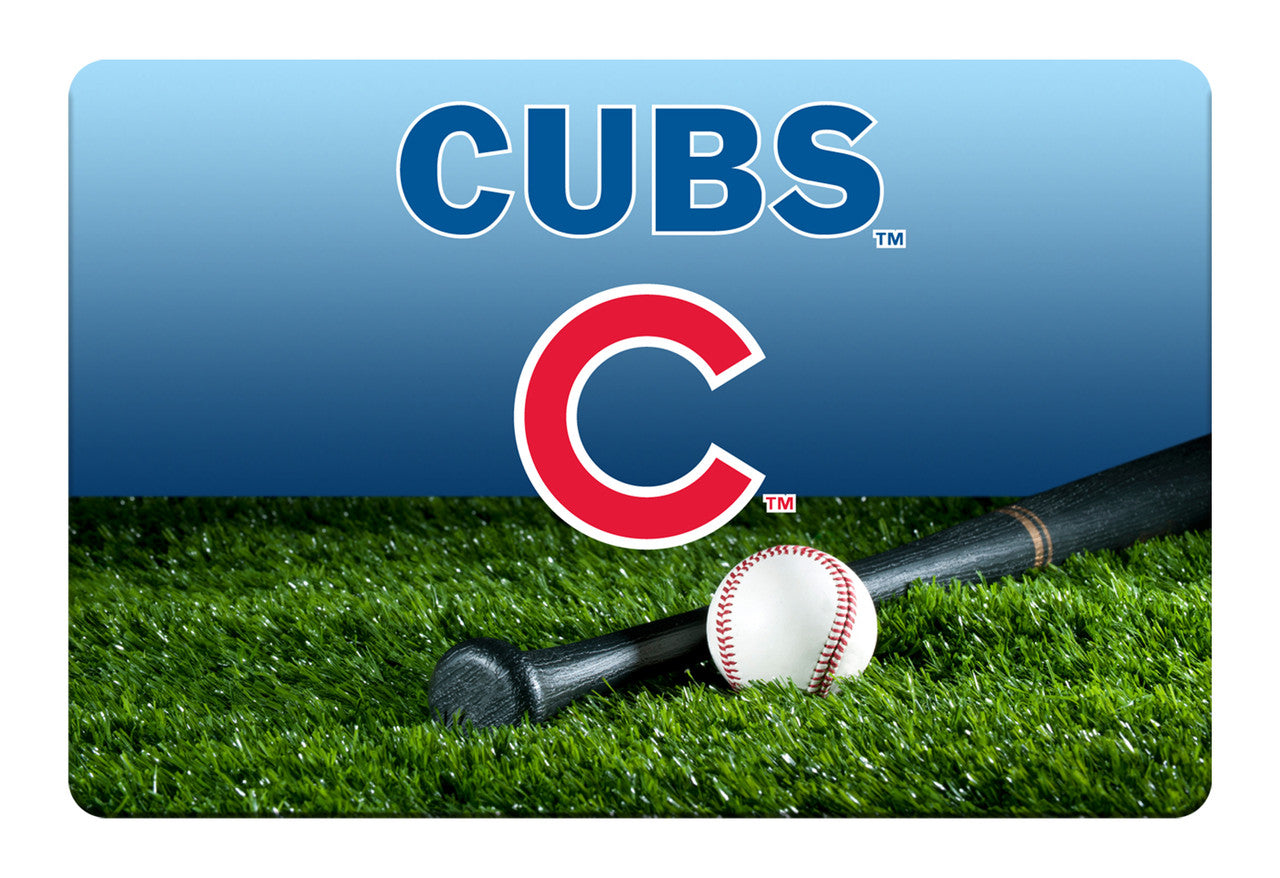 Chicago Cubs Pet Bowl Mat Team Color Baseball Size Large CO - Sports Collectibles, Sports Memorabilia, Sports Fan Shop, Sports Gifts