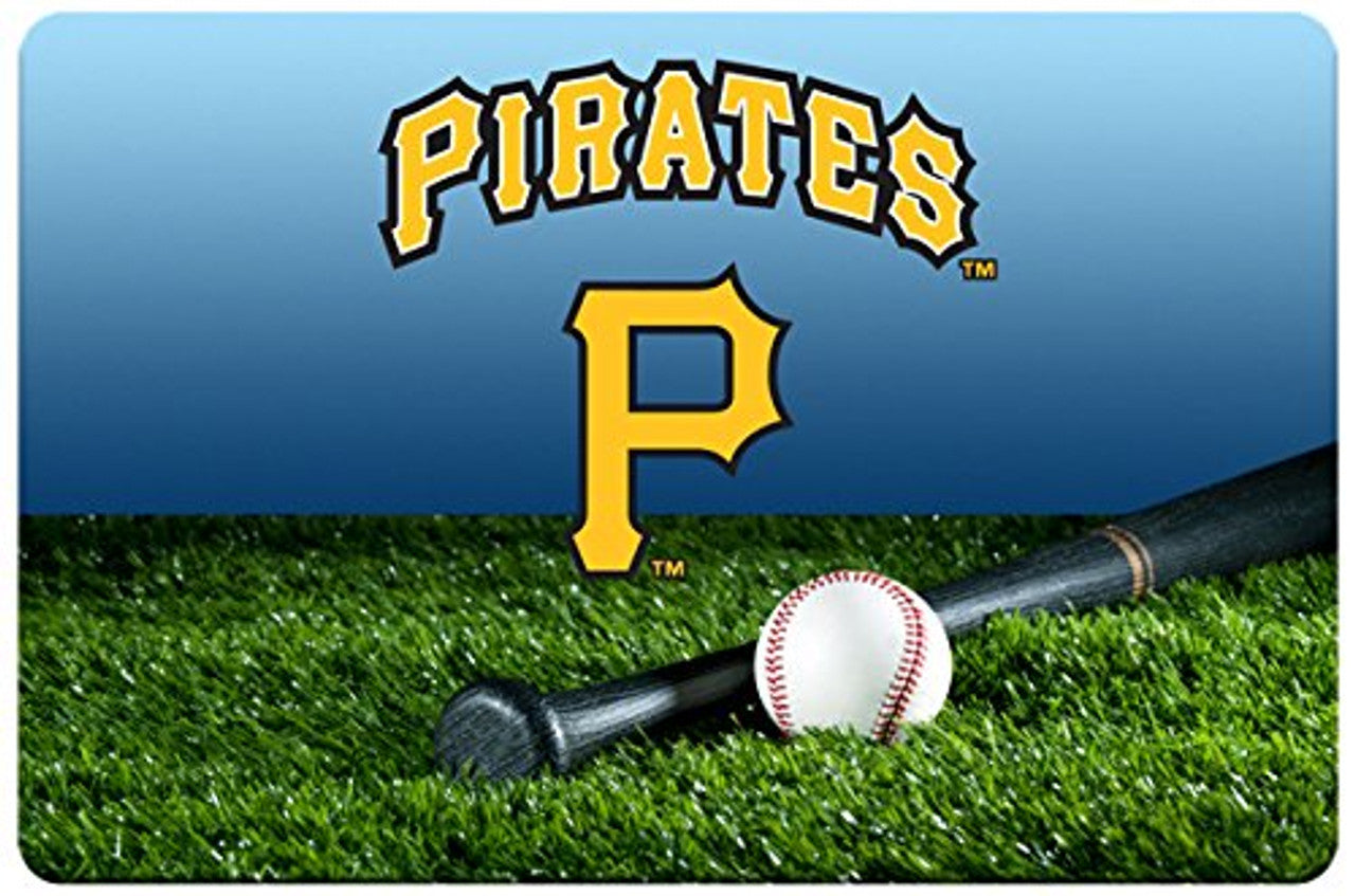 Pittsburgh Pirates Pet Bowl Mat Team Color Baseball Size Large CO - Sports Collectibles, Sports Memorabilia, Sports Fan Shop, Sports Gifts