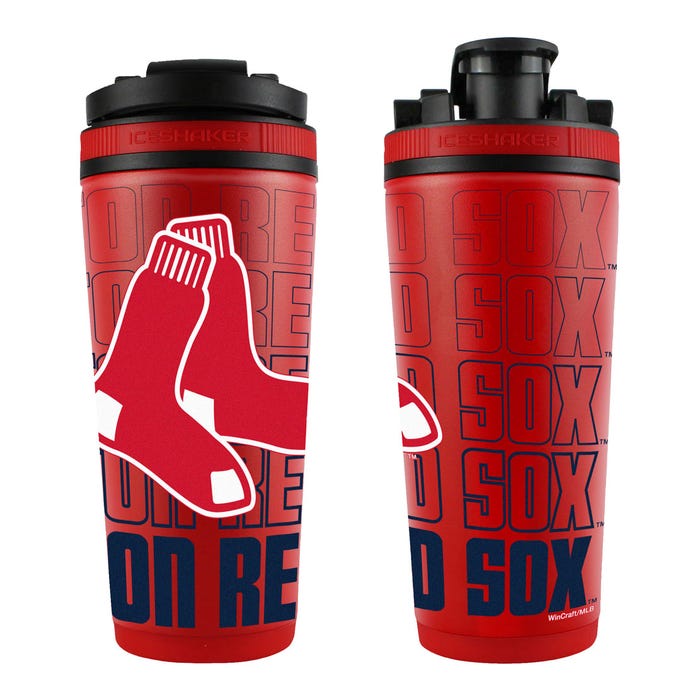 Boston Red Sox 26oz 4D Stainless Steel Ice Shaker - Sports Collectibles, Sports Memorabilia, Sports Fan Shop, Sports Gifts
