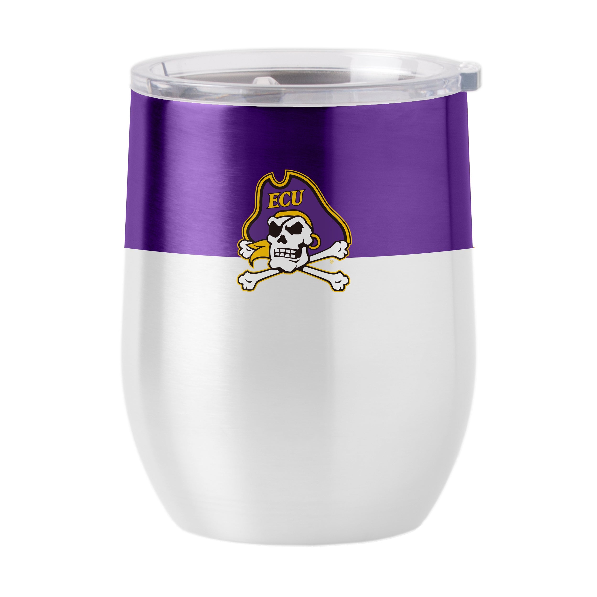 East Carolina Colorblock 16oz Stainless Curved Beverage