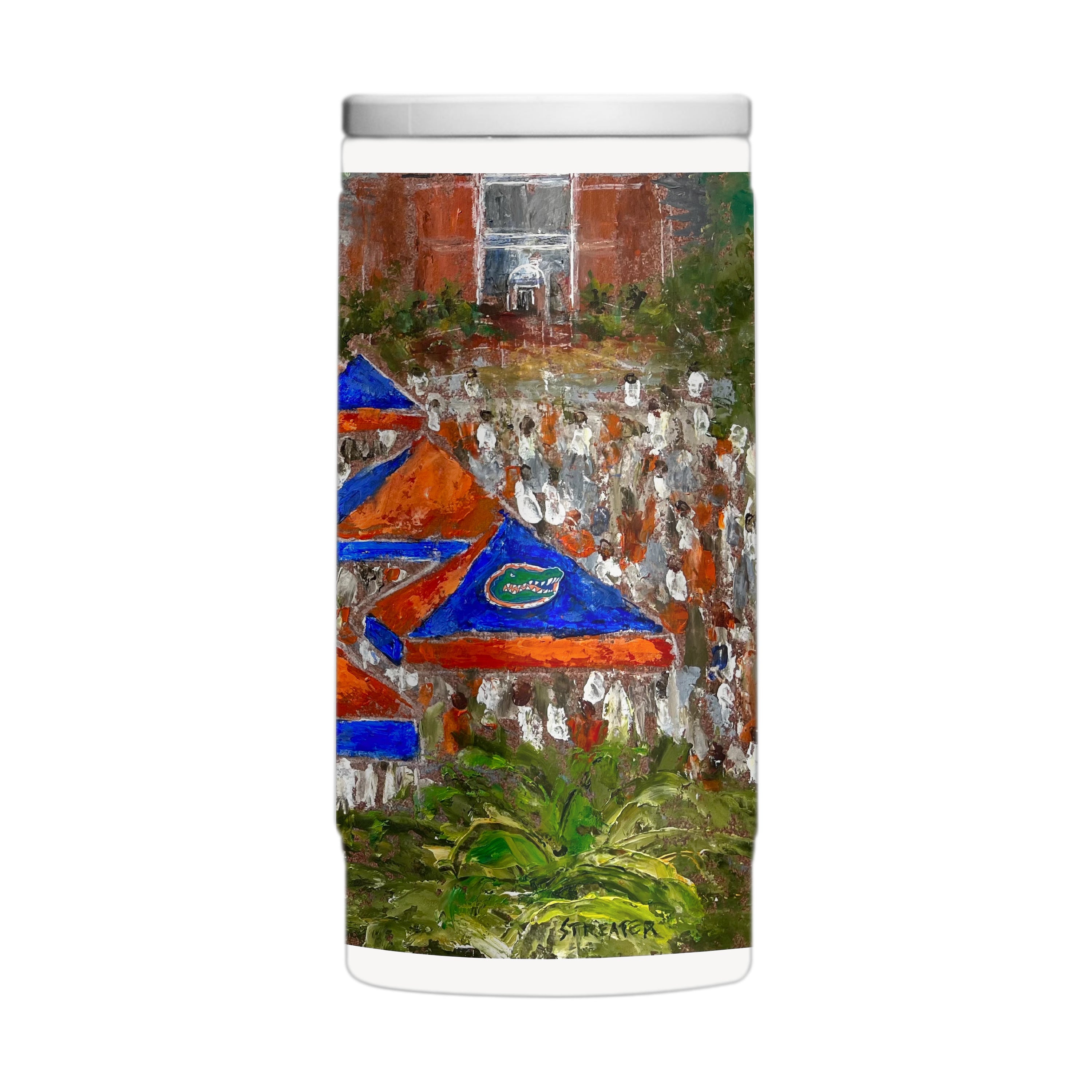 Florida 12oz Collector Powder Coat Slim Can Coolie