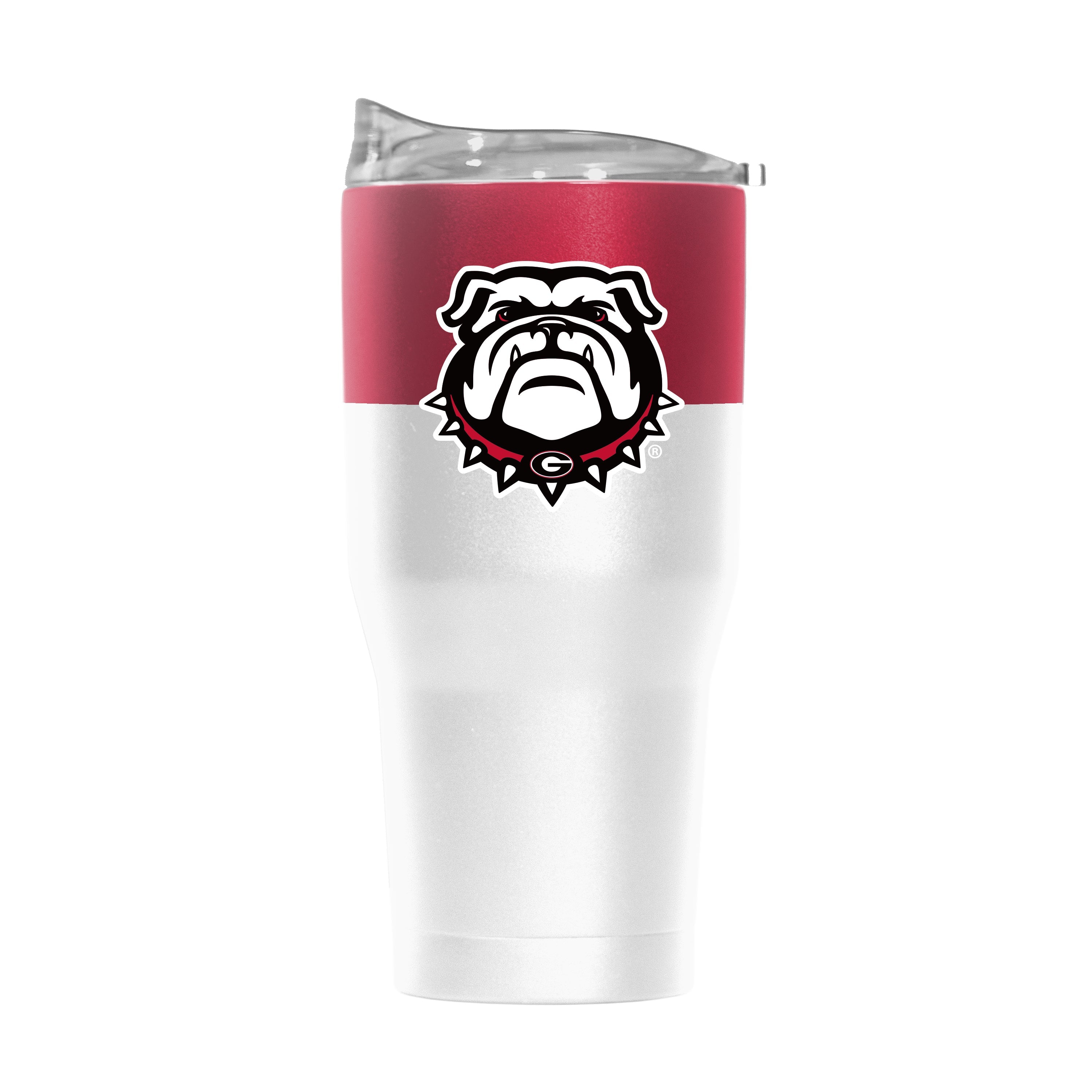 Georgia 30oz Colorblock White Powder Coat Tumbler