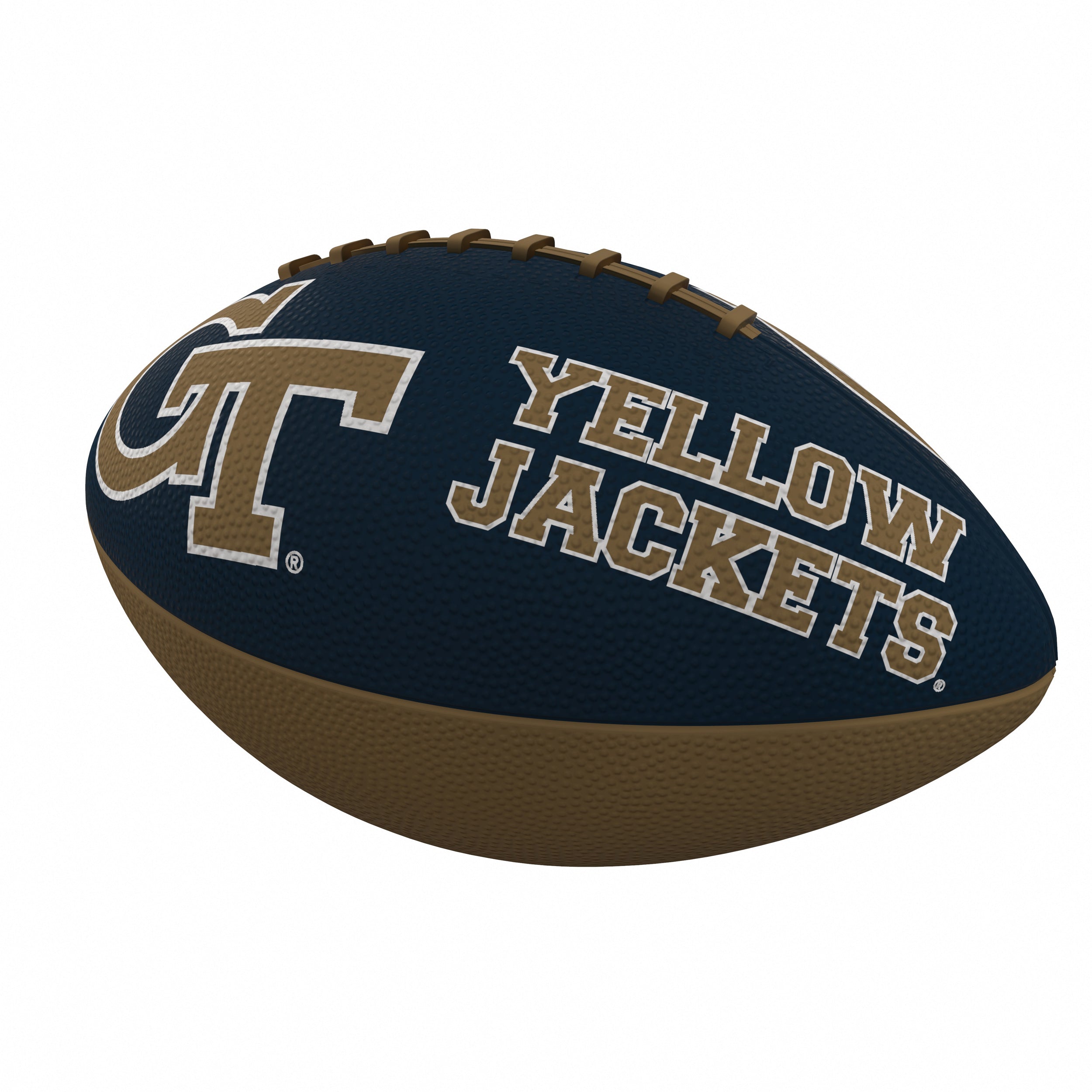 Georgia Tech Combo Logo Junior-Size Rubber Football