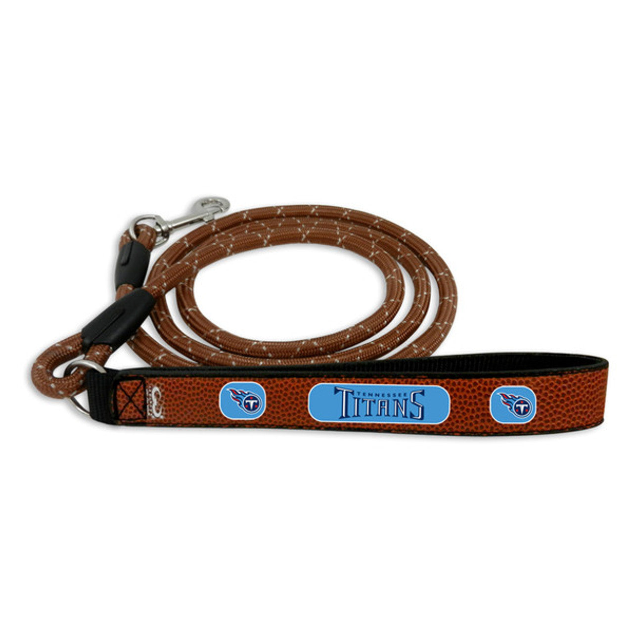 Tennessee Titans Pet Leash Leather Frozen Rope Football Size Medium CO - Sports Collectibles, Sports Memorabilia, Sports Fan Shop, Sports Gifts