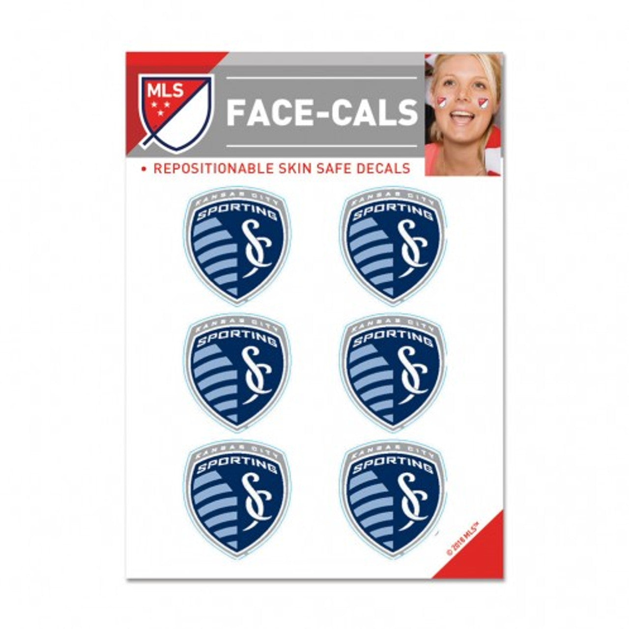 Sporting Kansas City Tattoo Face Cals Special Order - Sports Collectibles, Sports Memorabilia, Sports Fan Shop, Sports Gifts
