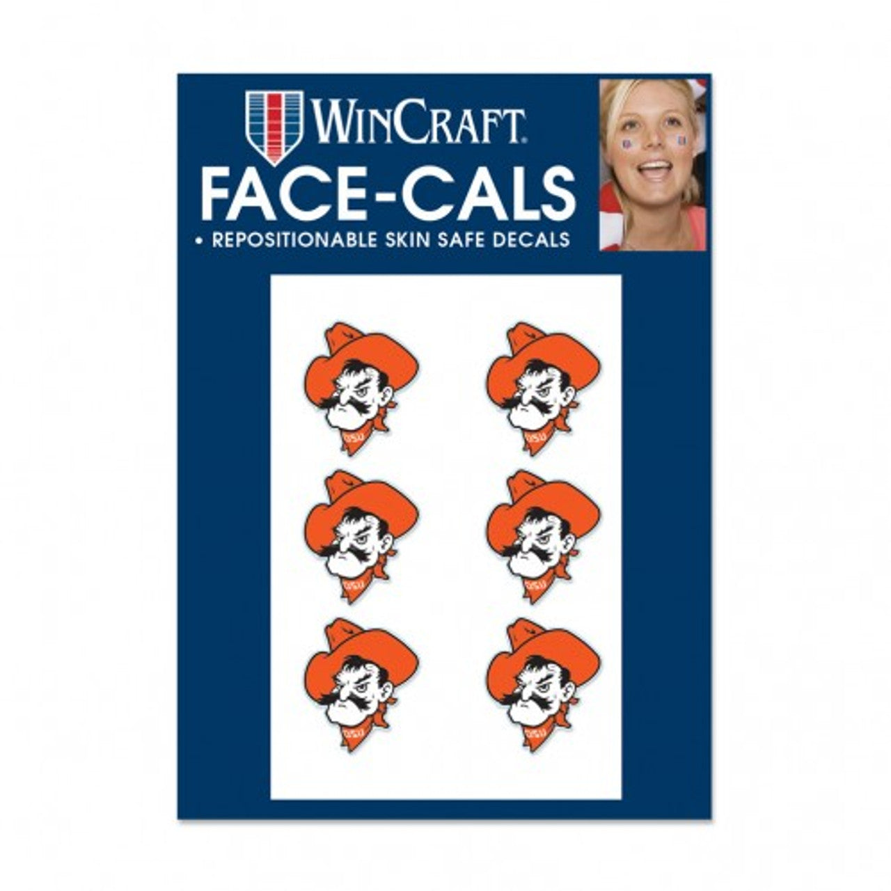 Oklahoma State Cowboys Tattoo Face Cals Special Order - Sports Collectibles, Sports Memorabilia, Sports Fan Shop, Sports Gifts